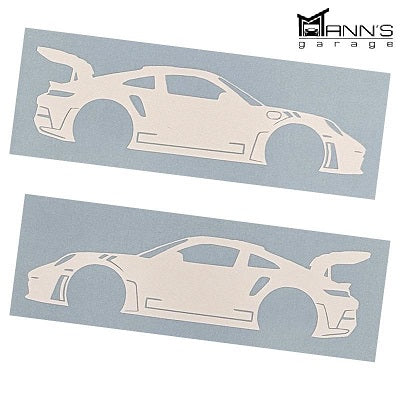 Porsche Silhouette Decals (pair) - Porsche GT3 RS